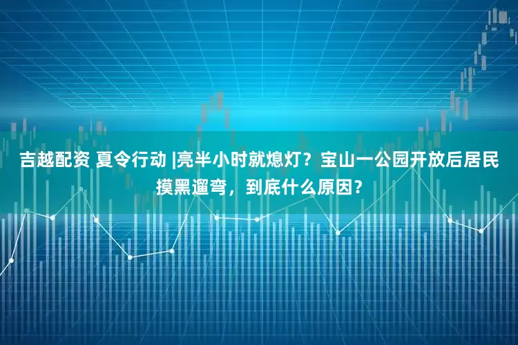 吉越配资 夏令行动 |亮半小时就熄灯？宝山一公园开放后居民摸黑遛弯，到底什么原因？