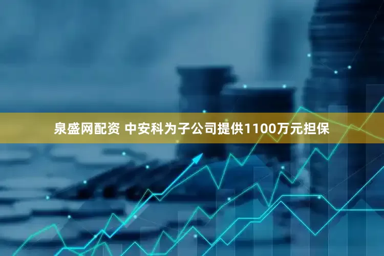 泉盛网配资 中安科为子公司提供1100万元担保
